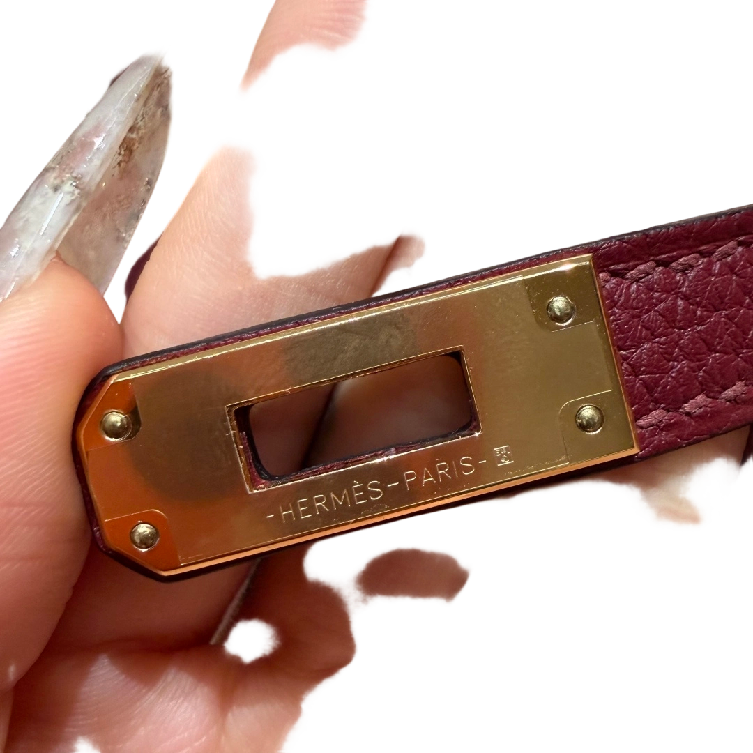 Kelly  Togo – Hermès Red | Gold-Plated
