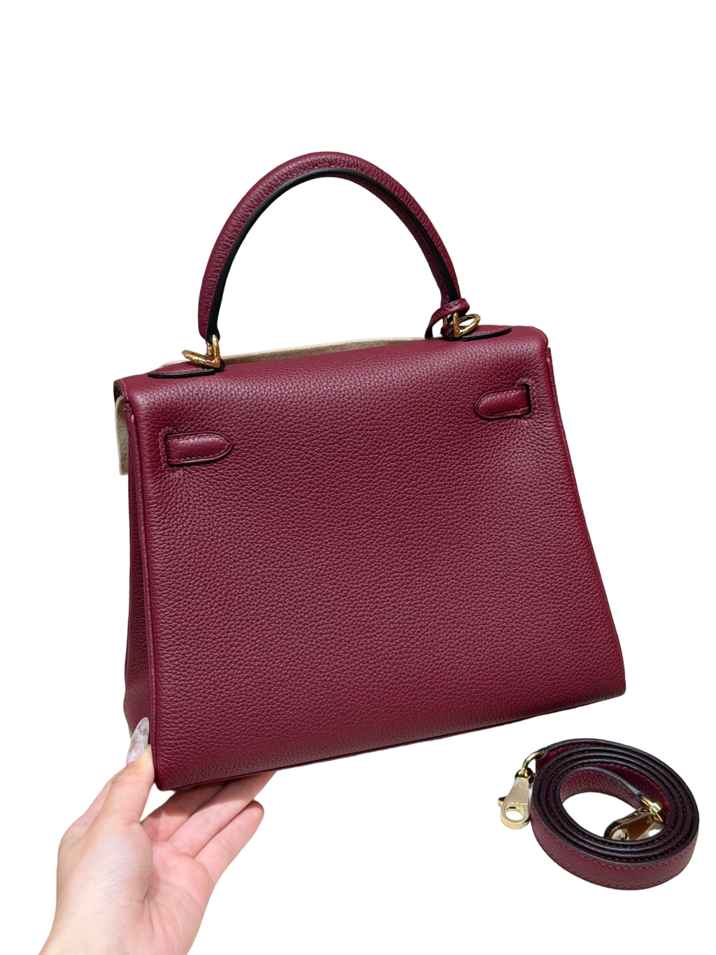 Kelly  Togo – Hermès Red | Gold-Plated