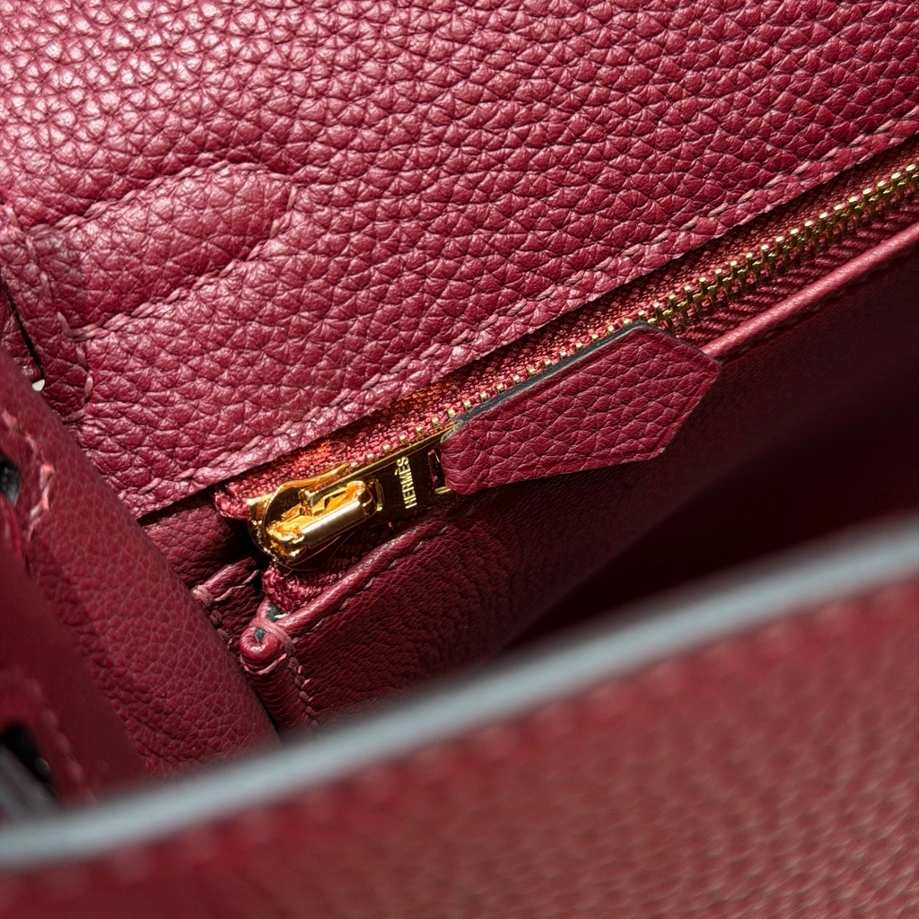 Kelly  Togo – Hermès Red | Gold-Plated