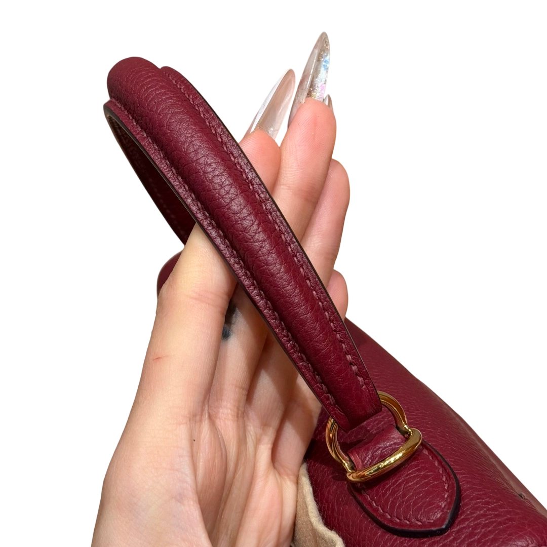 Kelly  Togo – Hermès Red | Gold-Plated