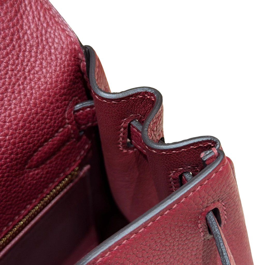 Kelly  Togo – Hermès Red | Gold-Plated