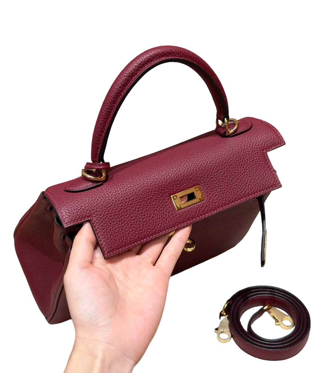 Kelly  Togo – Hermès Red | Gold-Plated