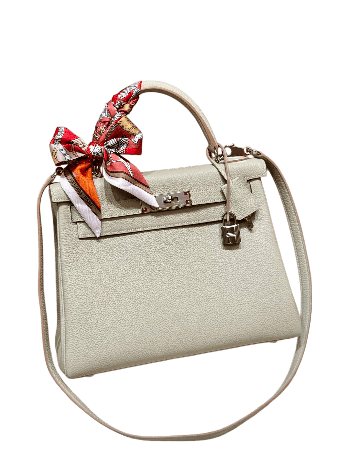 Kelly  Togo – Pearl Grey | Palladium