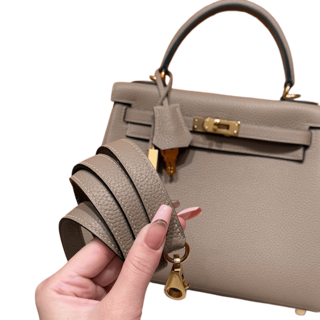 Kelly  Togo – Gris Tourterelle | Gold-Plated