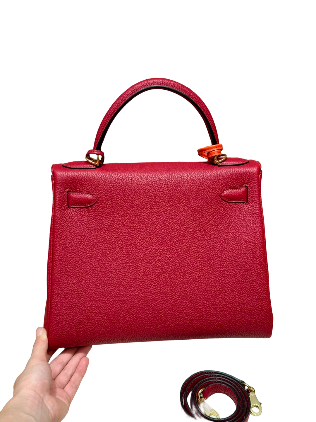 Kelly  Togo – Rouge Grenat | Gold-Plated