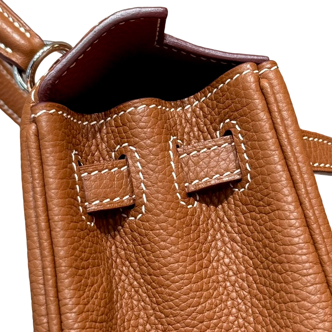 Kelly  Togo – Gold Brown (Neck Grain) | Palladium
