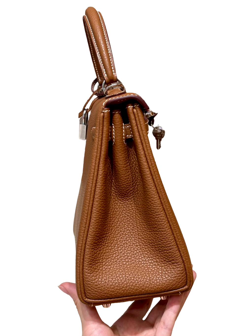 Kelly  Togo – Gold Brown (Neck Grain) | Palladium