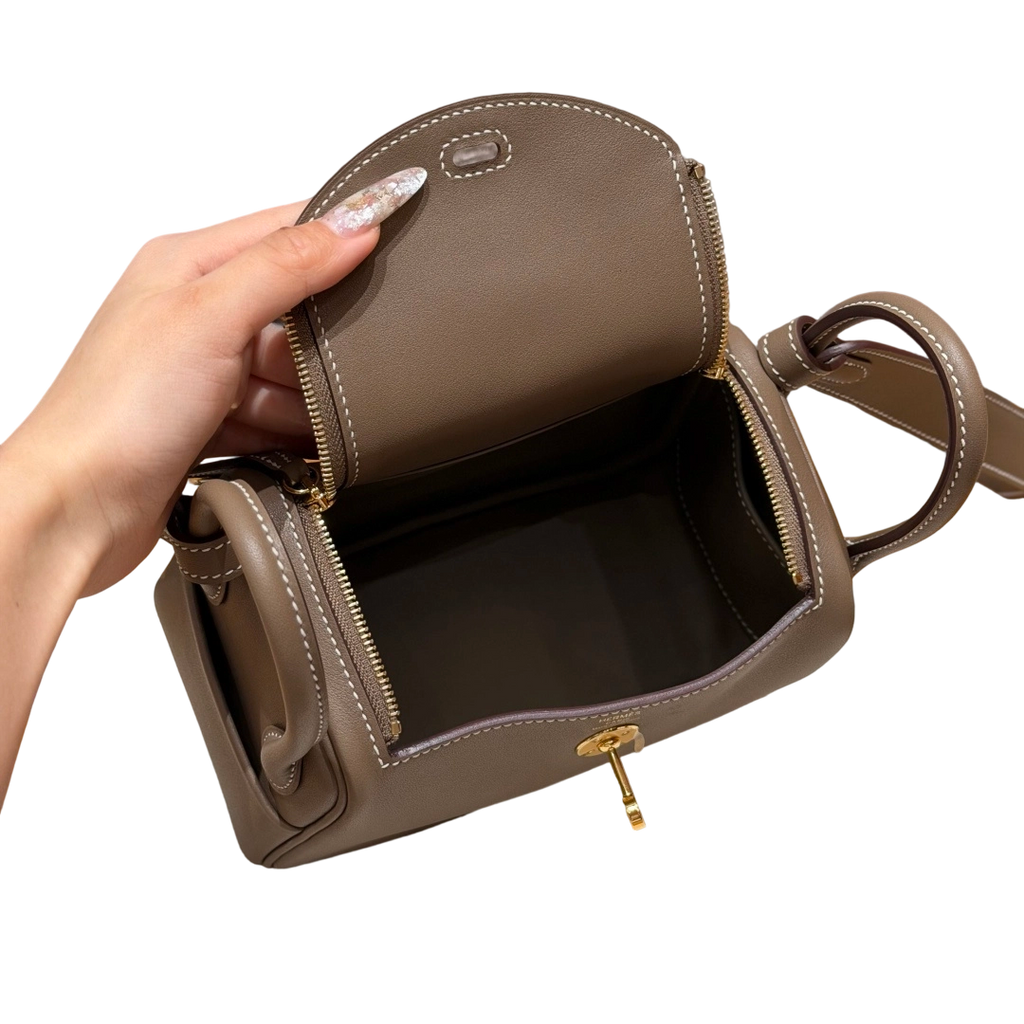 Lindy  Clemence – Etoupe | Gold-Plated