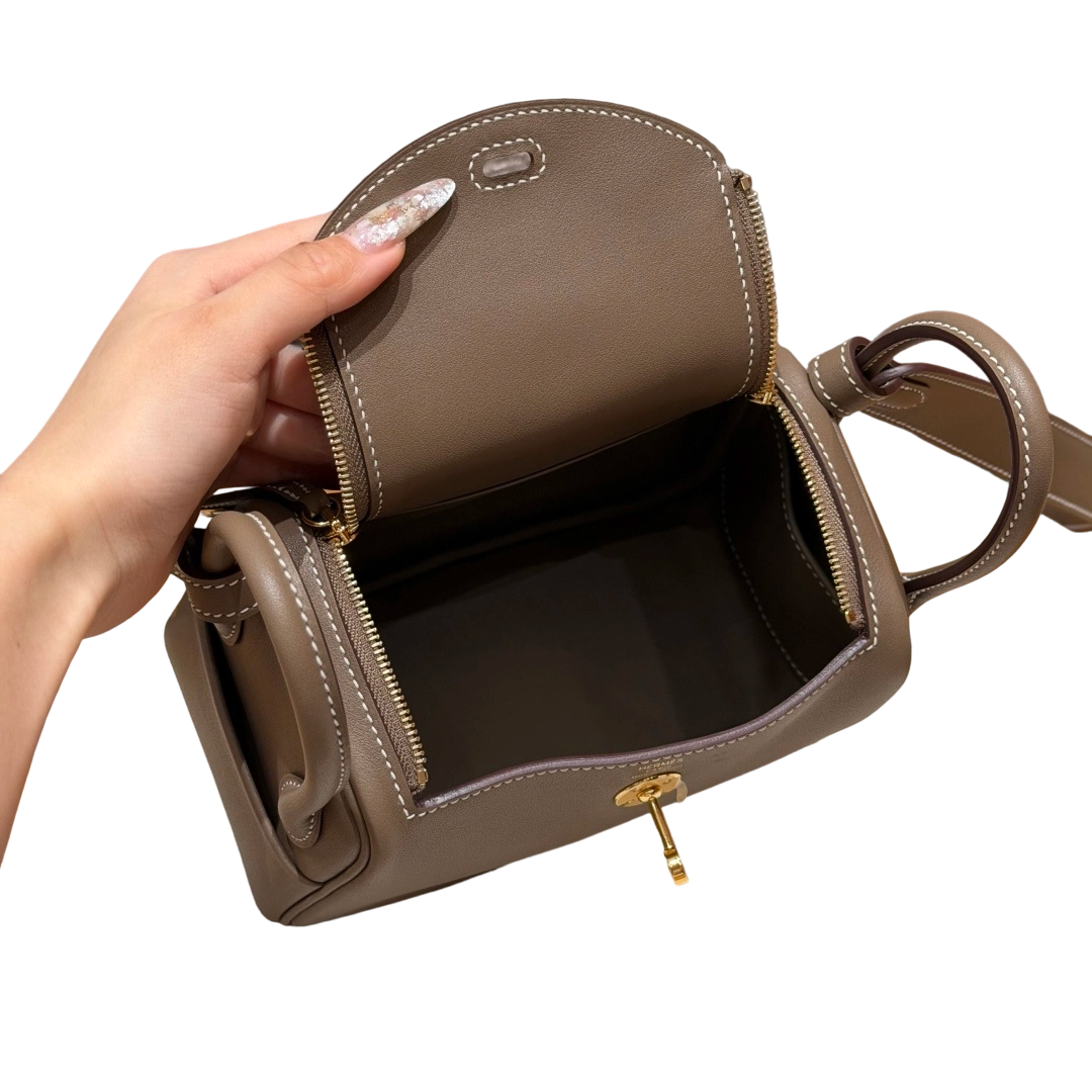 Lindy  Clemence – Etoupe | Gold-Plated
