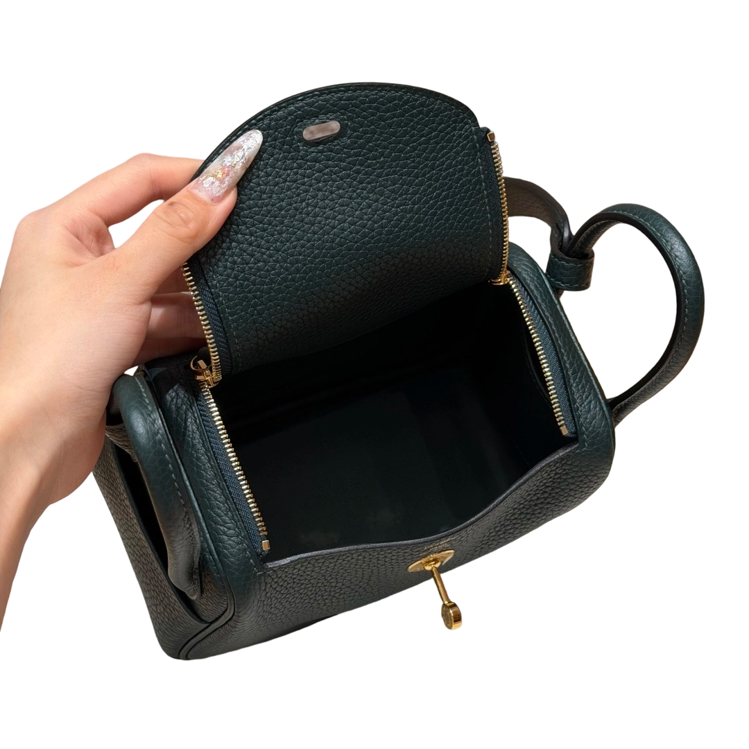 Lindy  Clemence – Vert Foncé | Gold-Plated