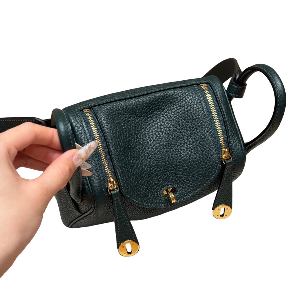 Lindy  Clemence – Vert Foncé | Gold-Plated