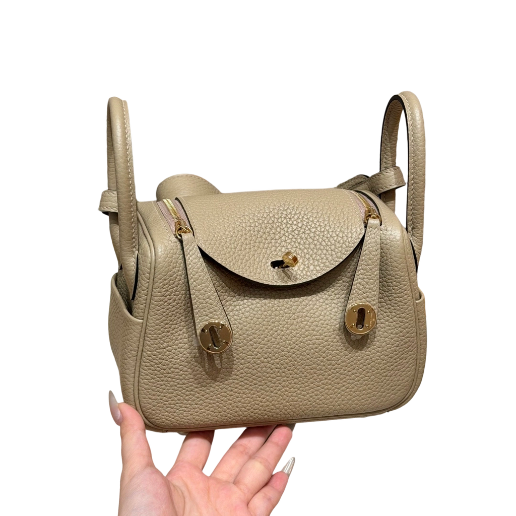 Lindy  Clemence  –Beige Marfa | Gold-Plated
