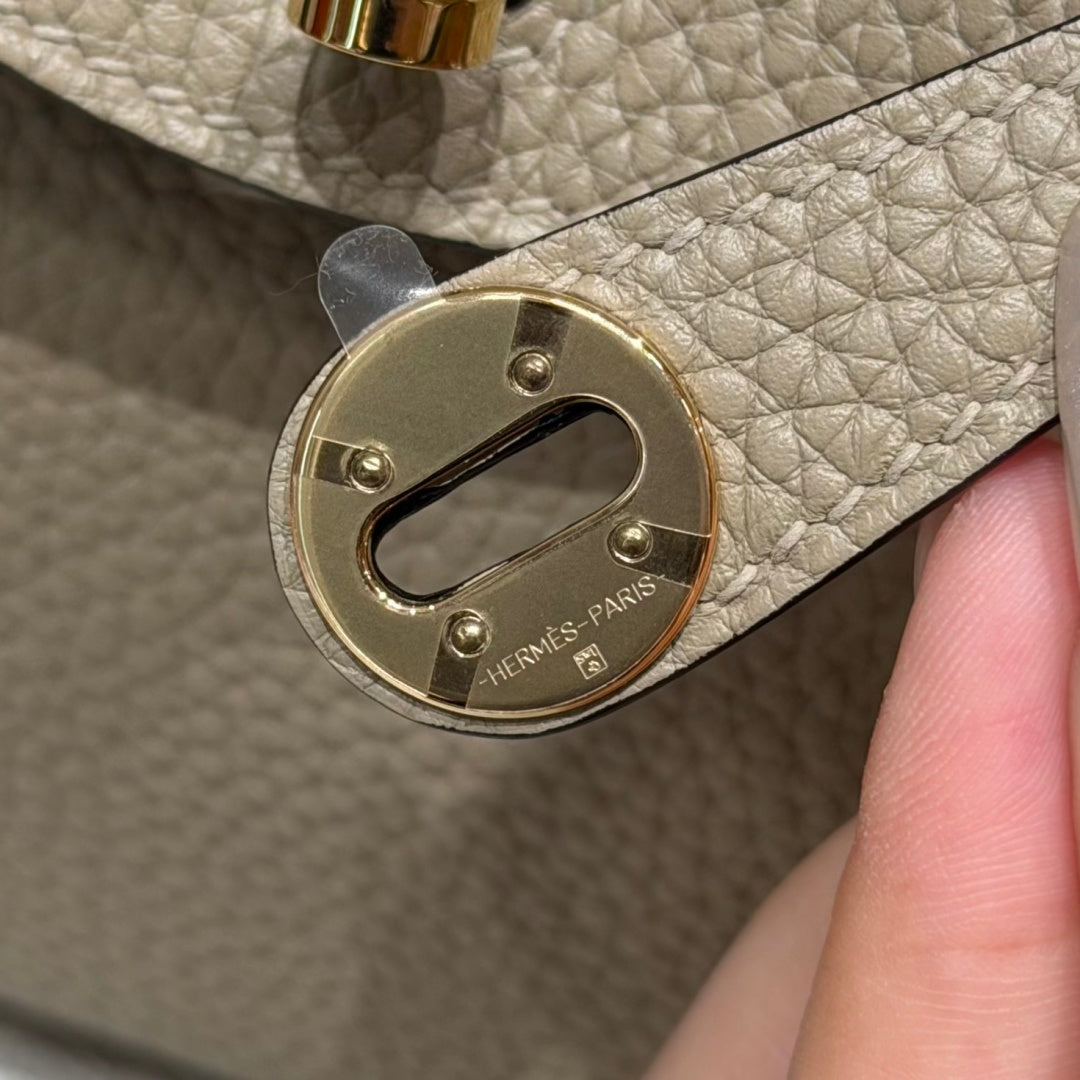 Lindy  Clemence  –Beige Marfa | Gold-Plated