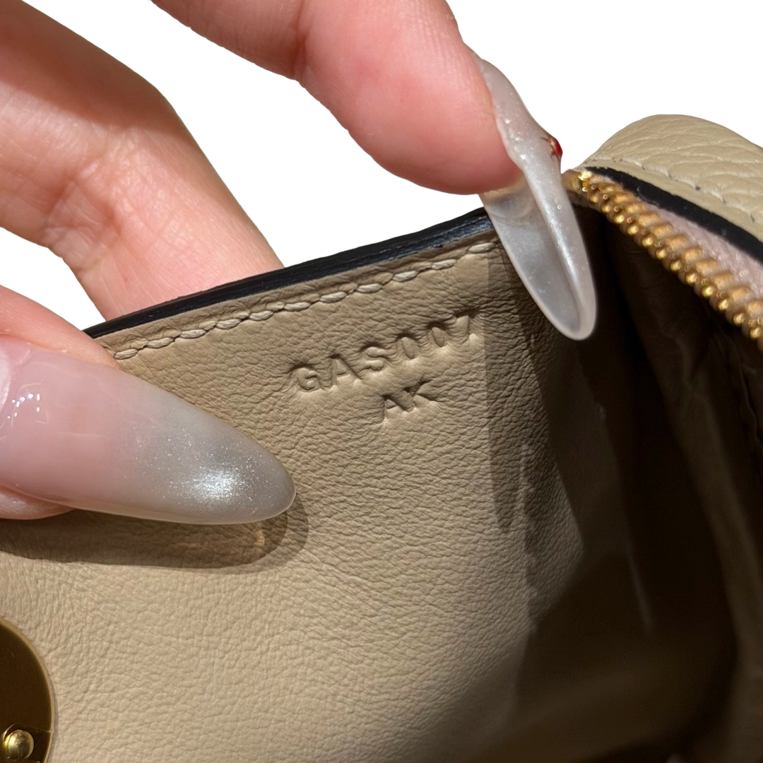 Lindy  Clemence  –Beige Marfa | Gold-Plated